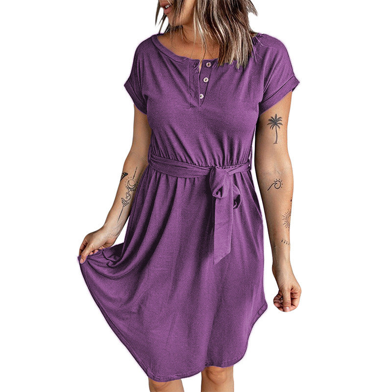 Lune London A-line Button Dress for Women