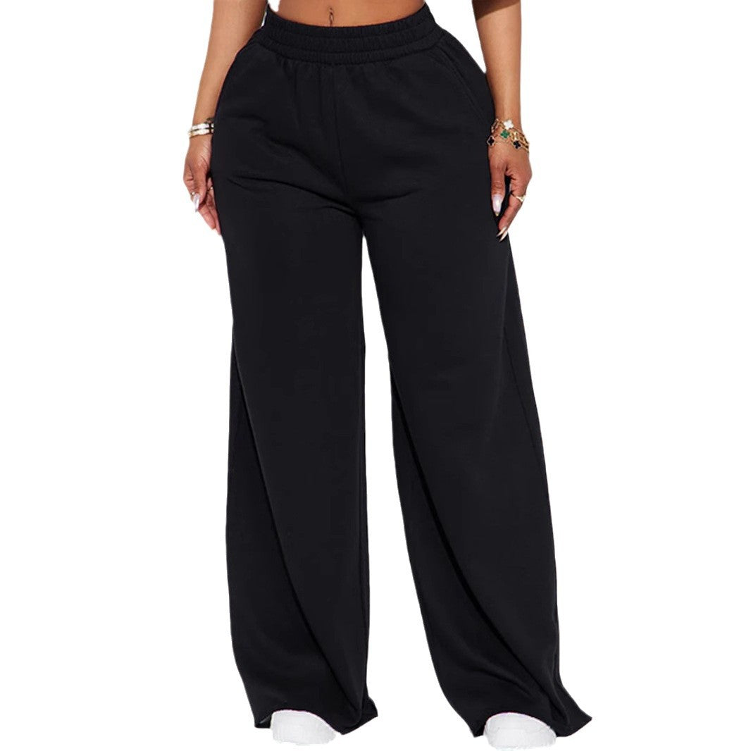 Loose-fitting leisure pants for women with elastic waistband Lune London