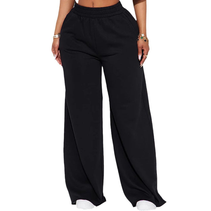 Loose-fitting leisure pants for women with elastic waistband Lune London