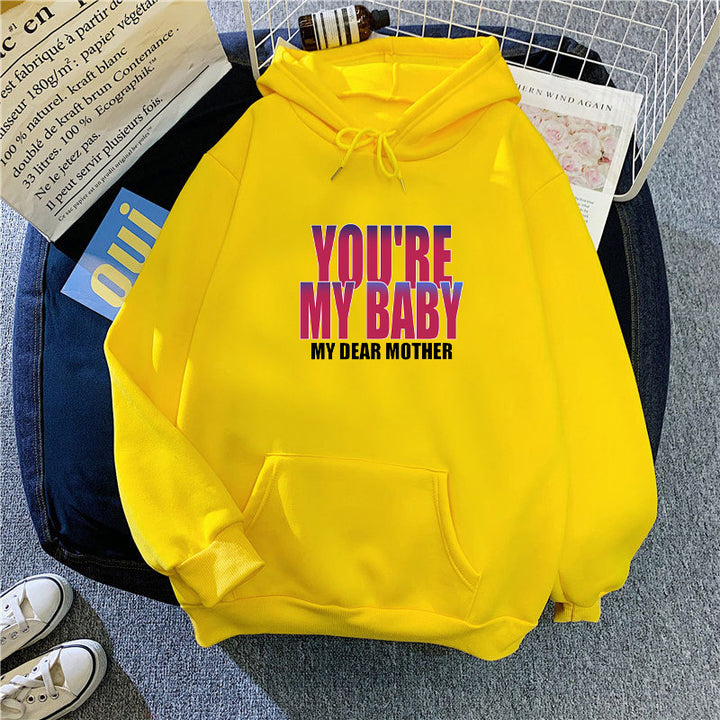 Women's hoodie with humorous lettering Chic & Stil