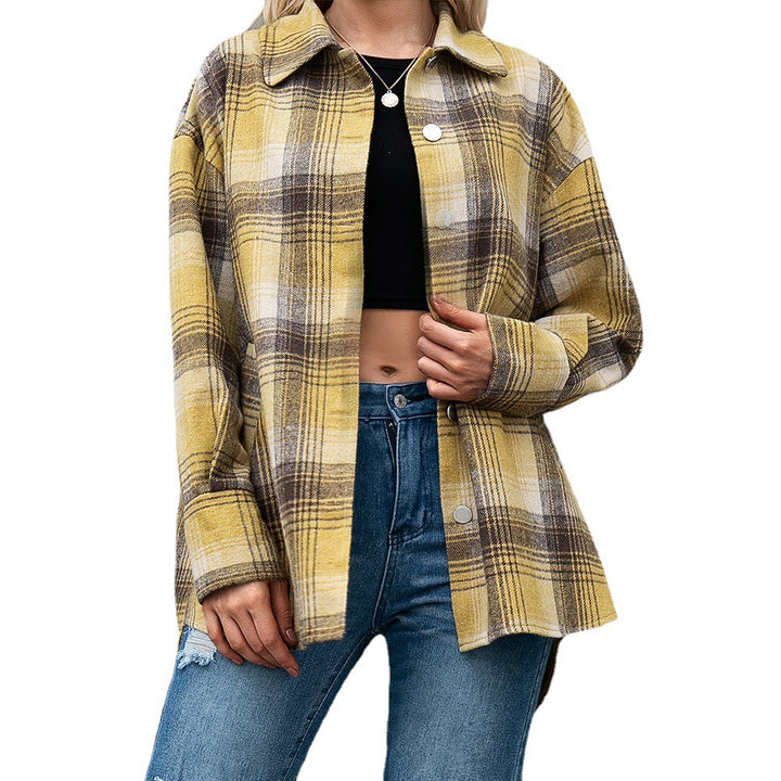 Lune London Short Cut Plaid Shirt for Women
