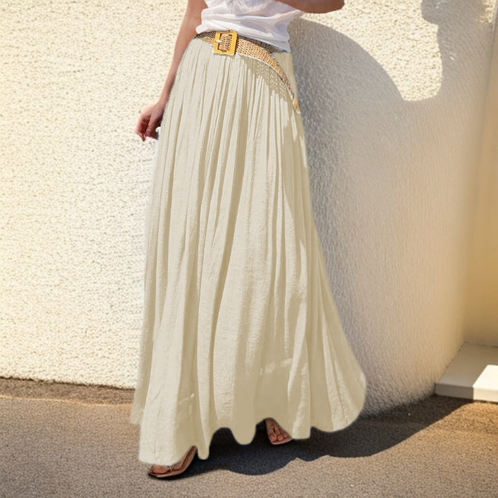 Maxi skirt for women with a flowing cut and elastic waist Lune London