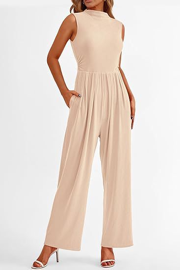 Elegant Woman Flowy Jumpsuit Lune London