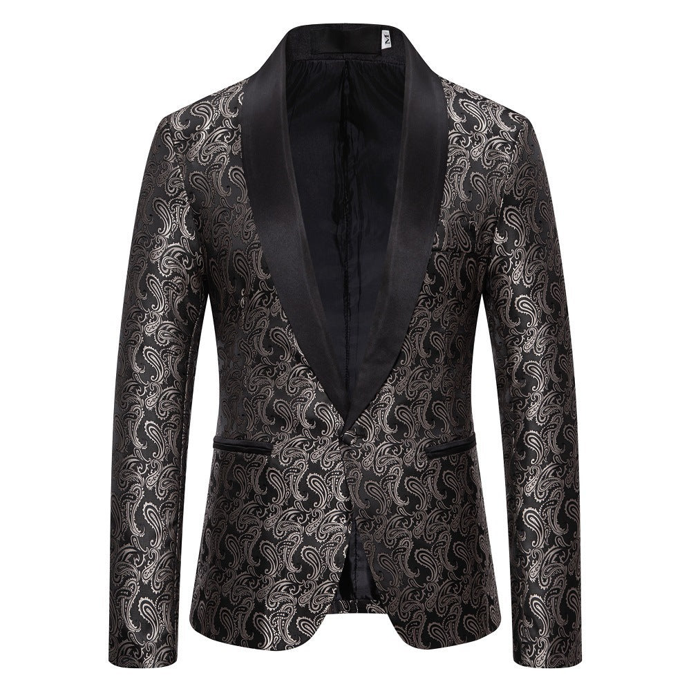 Elegant tuxedo blazer for men with luxurious paisley pattern Lune London