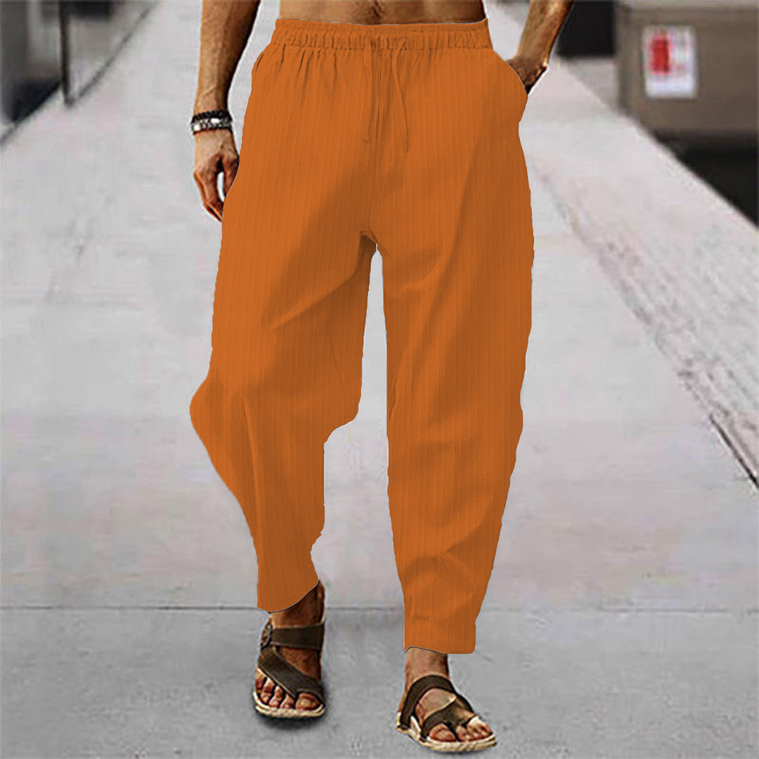 Casual fine striped trousers for men Chic and Style