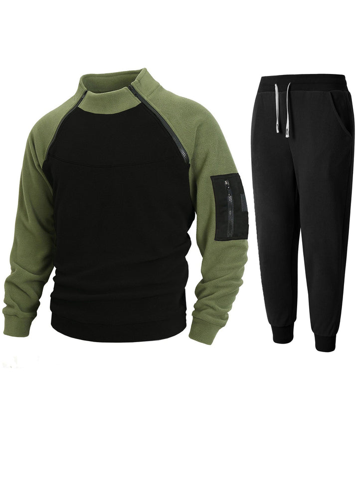 Functional sweater for men with high collar and edges Lune London