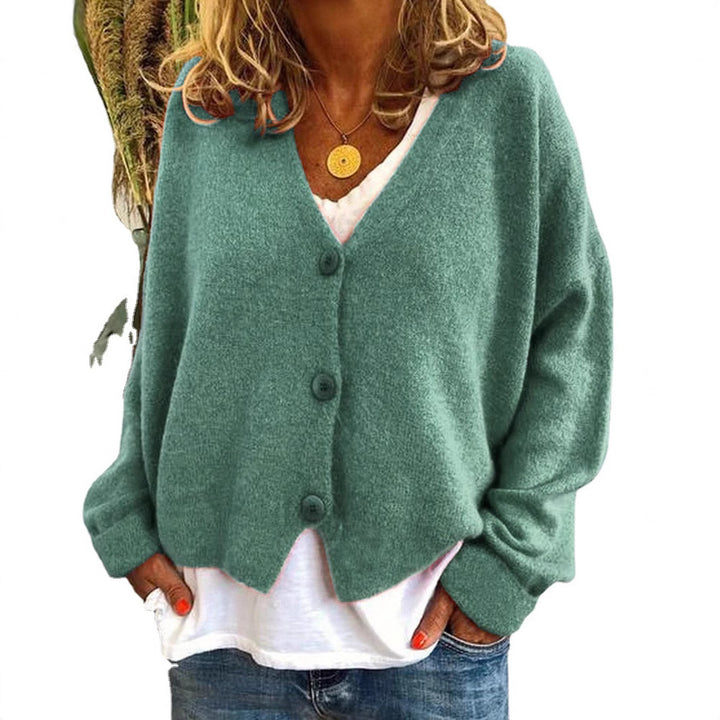 Women cozy knit vest with buttons and modern cut Lune London