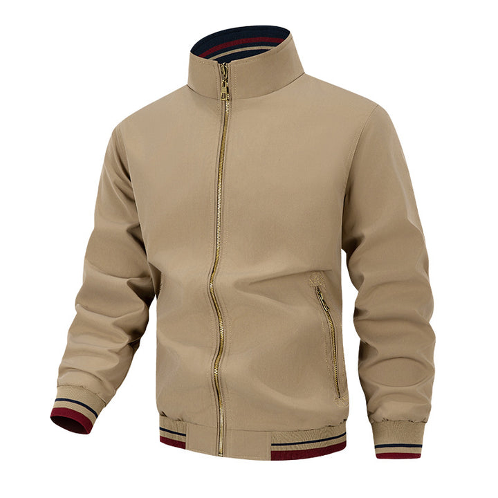 Men's transitional jacket with high collar and practical pockets Lune London