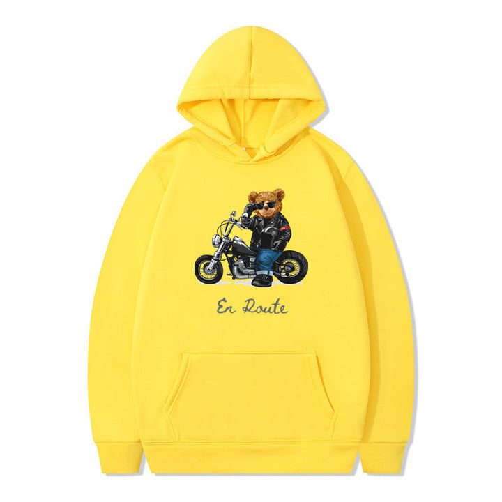 Women's hoodie with unique bear design and casual fit Lune London