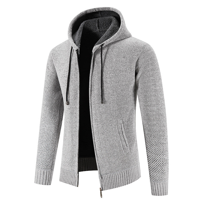 Hooded jacket for men with soft lining and innovative design Lune London