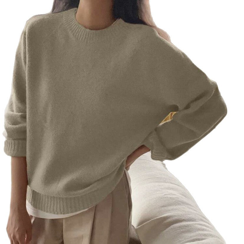 Ladies Comfortable Round Neck Sweater in High-Quality Fabric Lune London
