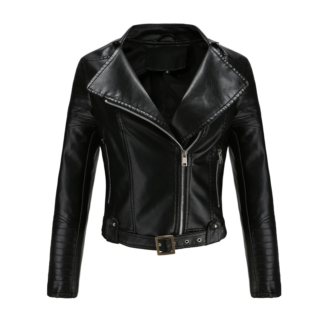 Veste de biker à la mode pour femmes avec un élégant motif matelassé et des détails de fermeture éclair attrayants Lune London