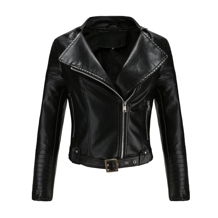 Veste de biker à la mode pour femmes avec un élégant motif matelassé et des détails de fermeture éclair attrayants Lune London