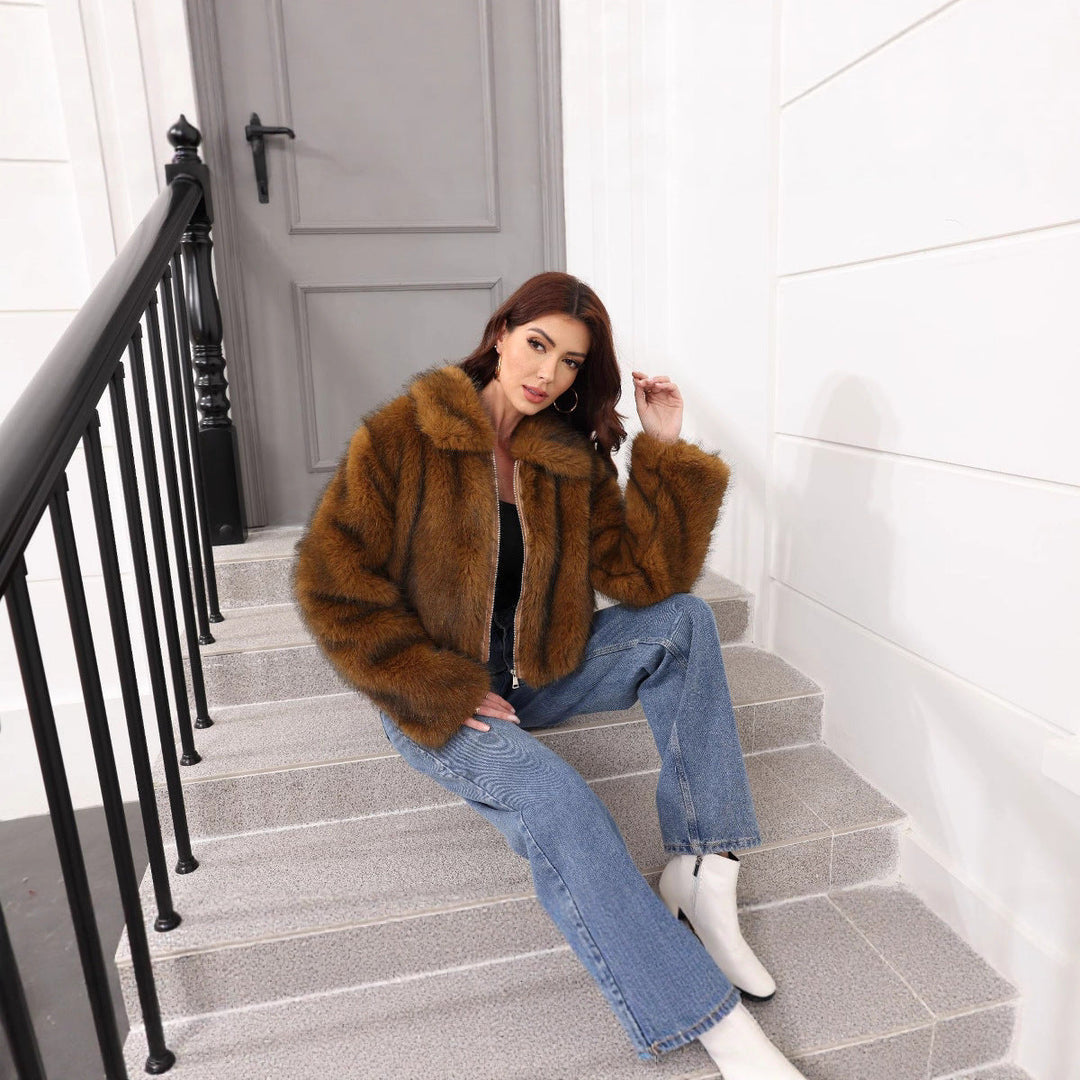 Lune London | Ladies Fashion Faux Fur Winter Jacket