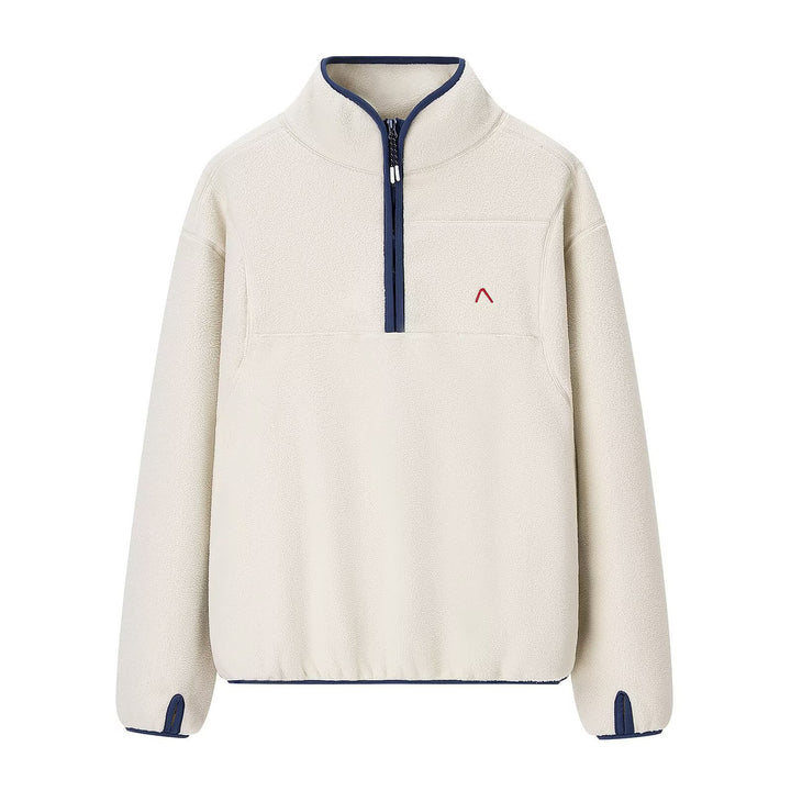 Sweat-shirt en polaire pour femmes avec col haut et détails de fermeture éclair pratiques Chic & Stil