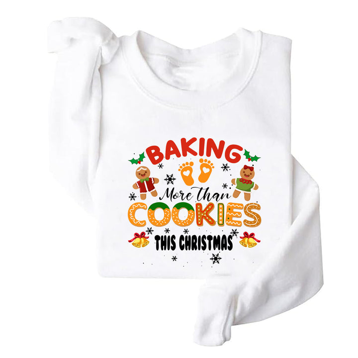 Sweatshirt femme avec doublure en molleton doux et impression de Noël joyeuse Chic & Stil