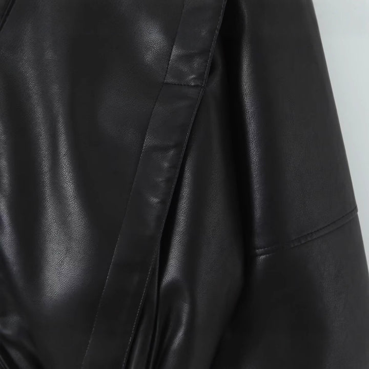 Veste de motard tendance pour femmes avec poignets élastiques Chic & Stil