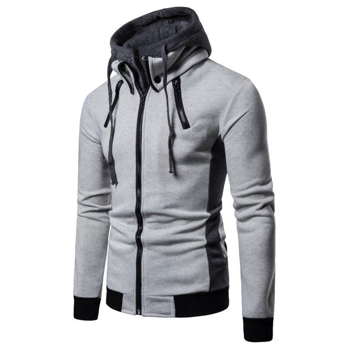 Hooded jacket for men with innovative design and practical zip Lune London