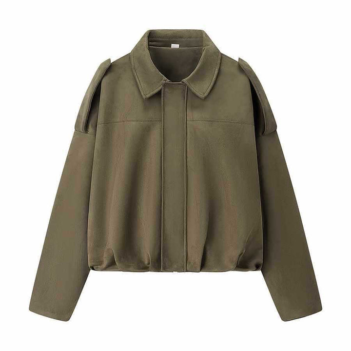 Women's transitional jacket with voluminous sleeves and elegant hood Lune London
