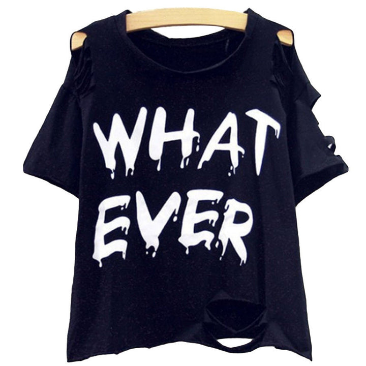 Women's Trendy Oversized T-Shirt with Refined Cut-Out Sleeves Lune London