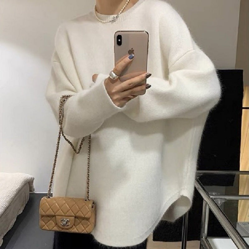 Pull surdimensionné cosy pour femmes en matériau doux Chic & Stil