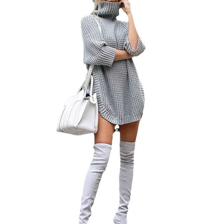 Lune London Thick knit turtleneck dress