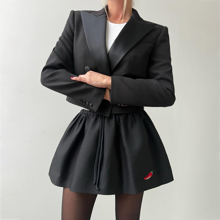 Blazer for women with a fitted cut and a voluminous skirt Lune London