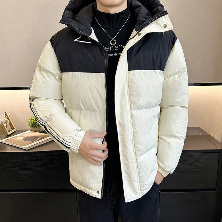 Veste matelassée tendance et chaude pour hommes avec capuche réglable Lune London
