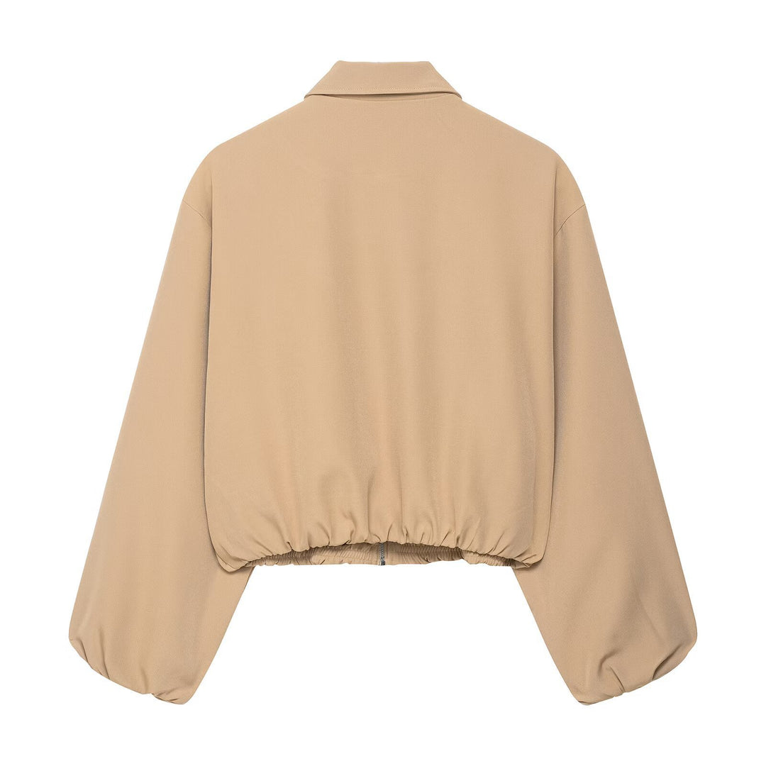 Trendy transitional jacket for women with fashionable design and elastic waist Lune London