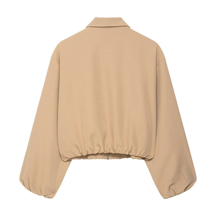 Trendy transitional jacket for women with fashionable design and elastic waist Lune London