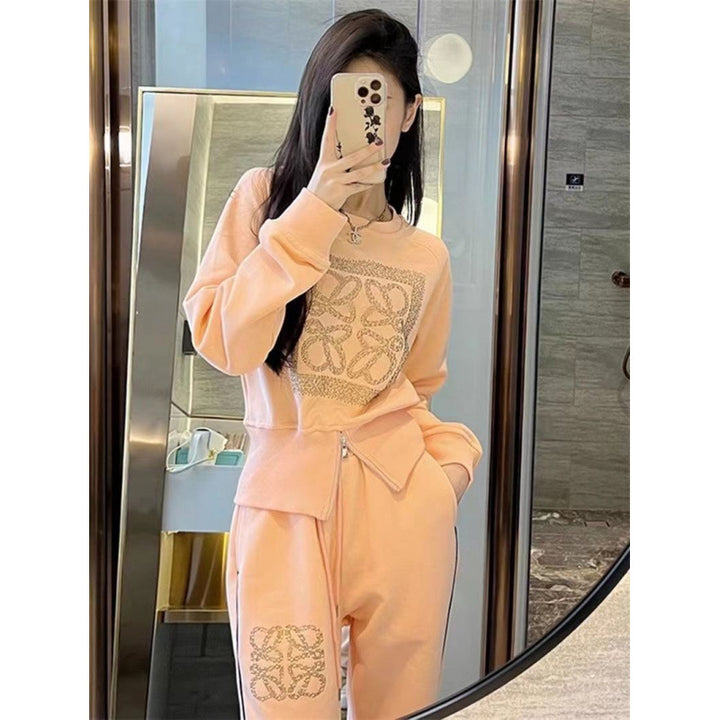 Women's sporty leisure set with zipper and comfortable fit Chic & Stil