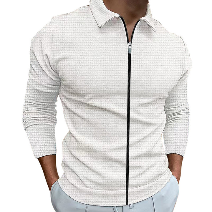 Functional pullover for men with zip and structured design Lune London