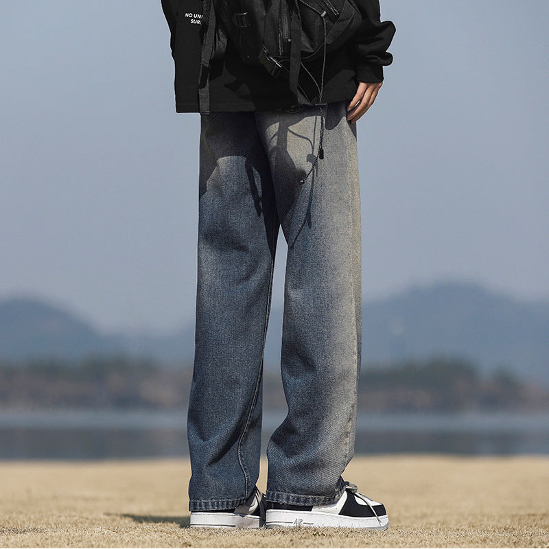 Jeans Lune London pour hommes coupe ample décontractée