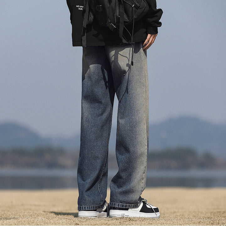 Jeans Lune London pour hommes coupe ample décontractée