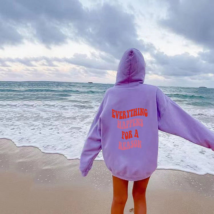Women's hoodie with a unique motivational print and comfortable fit Chic & Stil