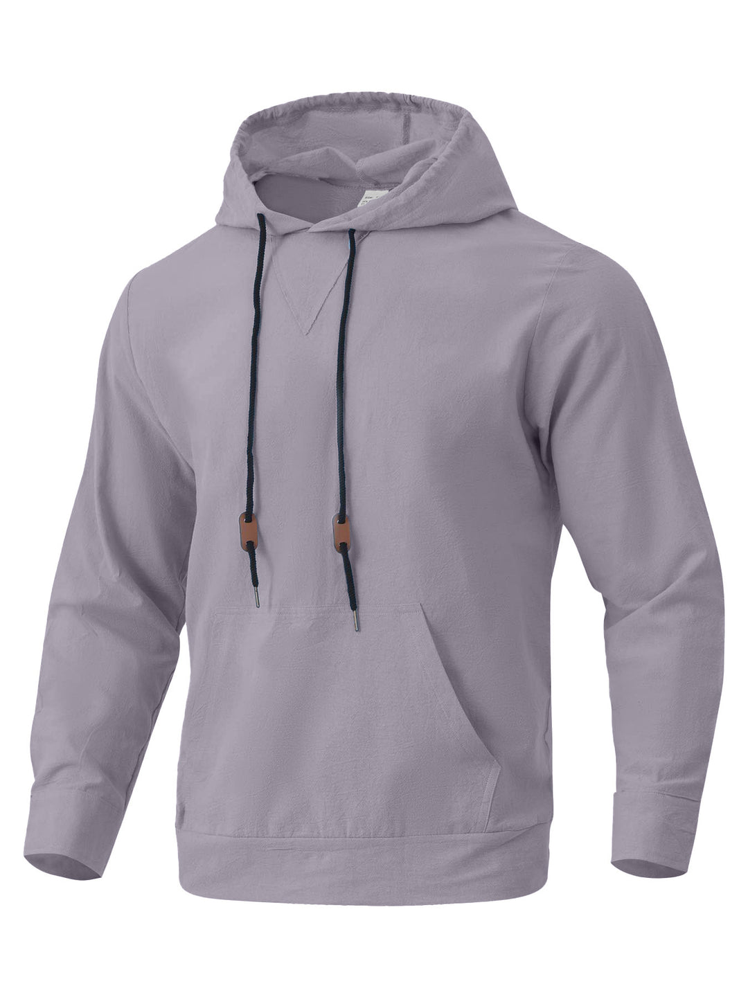 Men's casual hoodie with unique V design and practical pockets Lune London