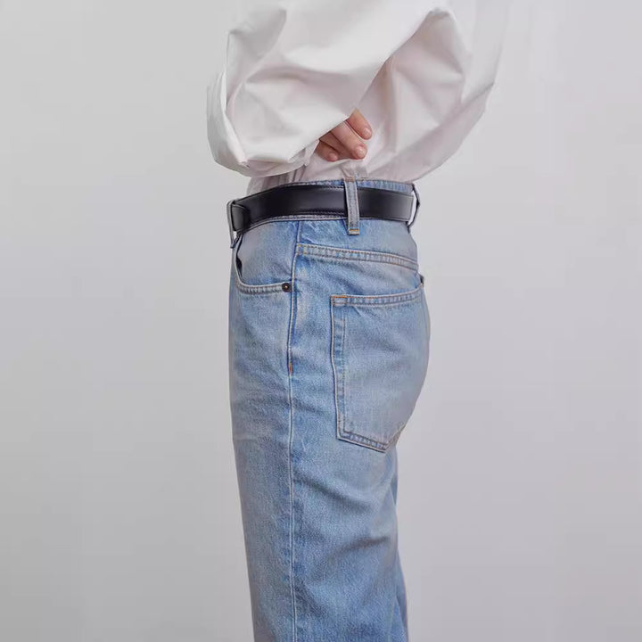 Jeans larges hautes Chic & Stil pour femmes