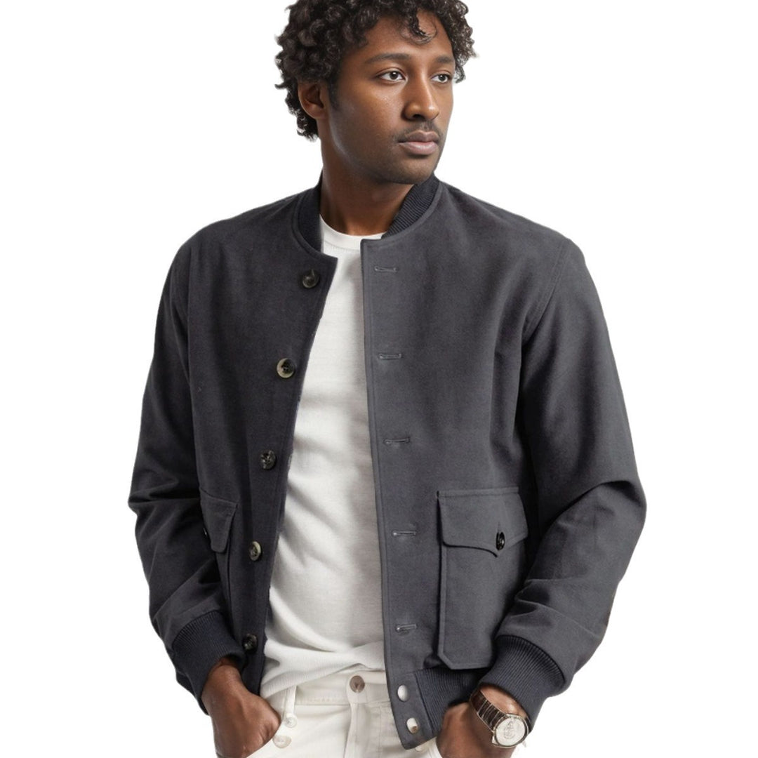 Casual bomber jacket for men made of high-quality material with practical pockets Lune London