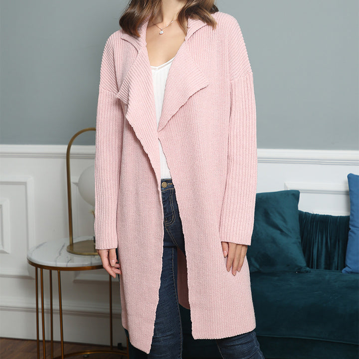 Women’s knit coat Galerie with relaxed fit and modern details Lune London