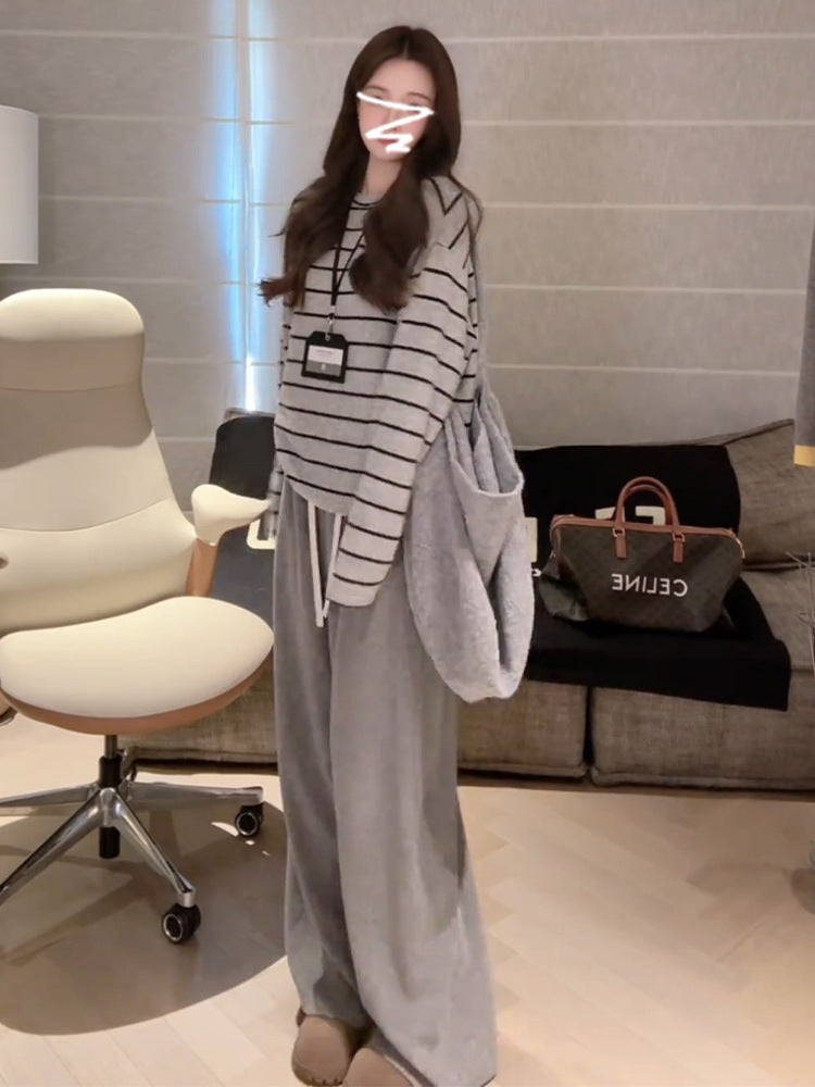 Women's casual striped long-sleeve shirt Chic & Stil