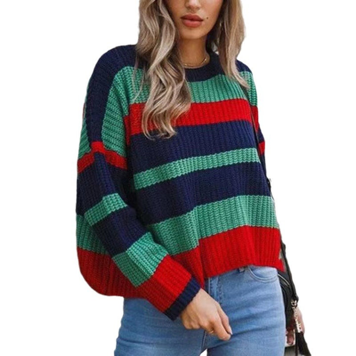 Sweater women with wide stripes in a trendy design Lune London