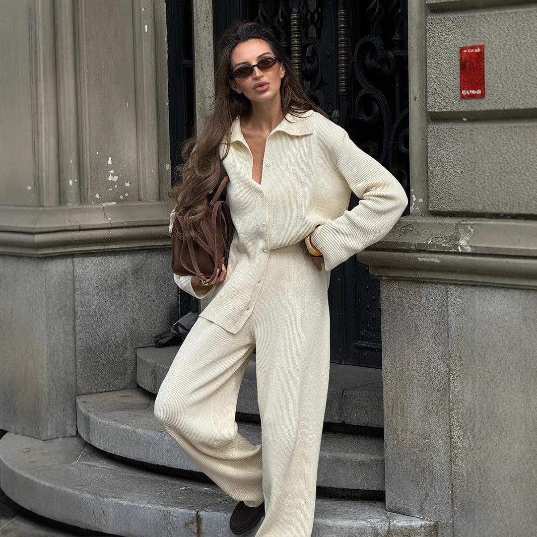 Women Comfortable Cotton Knit Set Lune London