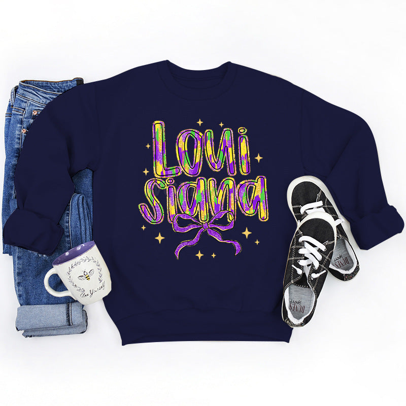 Sweatshirt pour femmes avec lettrage créatif et doublure intérieure douce Chic & Stil