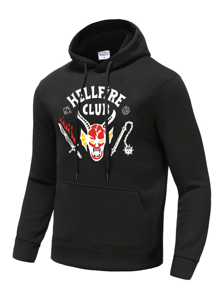 Men's hooded sweatshirt with a striking pattern and a unique print Lune London