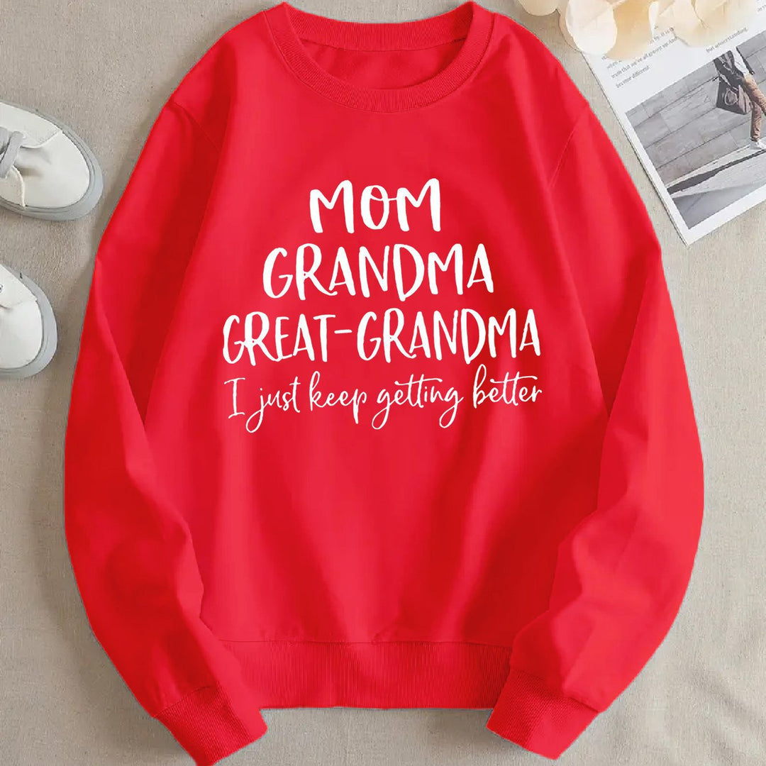 Sweat-shirt femme avec imprimé familial créatif et coupe confortable Chic & Stil