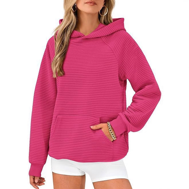 Comfortable hoodie for women with textured design Lune London