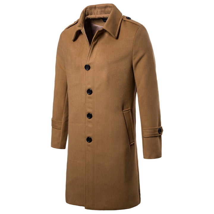 Elegant wool coat for men in classic cut with practical pockets Lune London