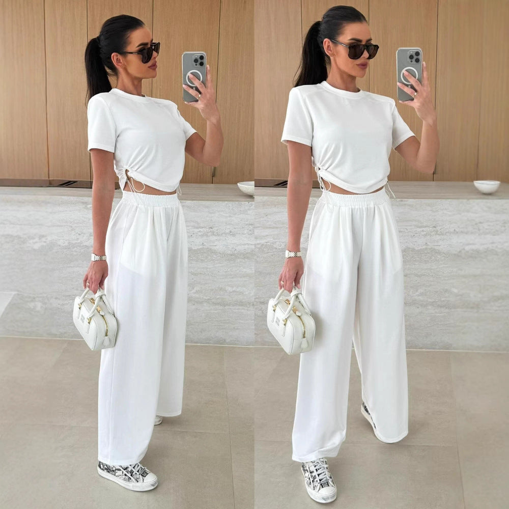 Lune London high-waisted lounge pants set for women