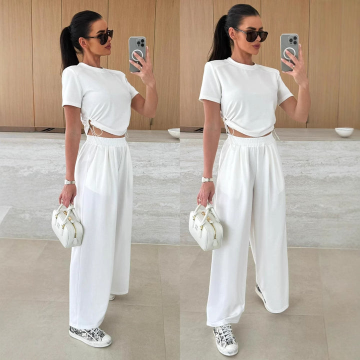 Lune London high-waisted lounge pants set for women