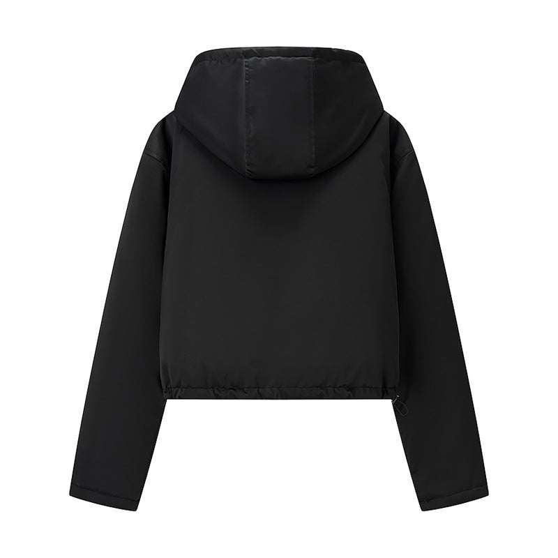 Transitional jacket for women with hood and practical pockets Lune London